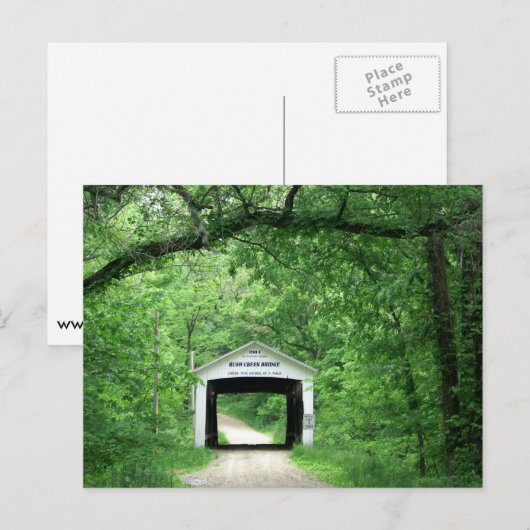 Rush Creek Bridge Postkarte (Vorne/Hinten)