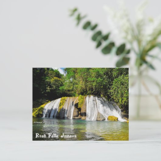 Rush Falls, Jamaika Postkarte (Stehend Vorderseite)