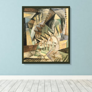 Rush Hour, New York von Max Weber, Vintage Kubismu Leinwanddruck