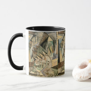 Rush Hour, New York von Max Weber, Vintage Kubismu Tasse