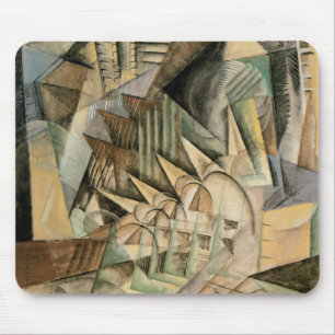 Rush Hour, New York, von Max Weber, Vintager Kubis Mousepad