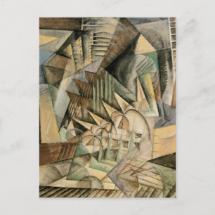 Rush Hour, New York, von Max Weber, Vintager Kubis Postkarte