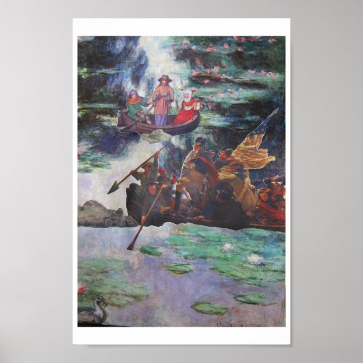 Rush Hour Traffic - collage art Poster (Vorne)