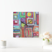 Rush Hour Wall Clock Quadratische Wanduhr (Zuhause)