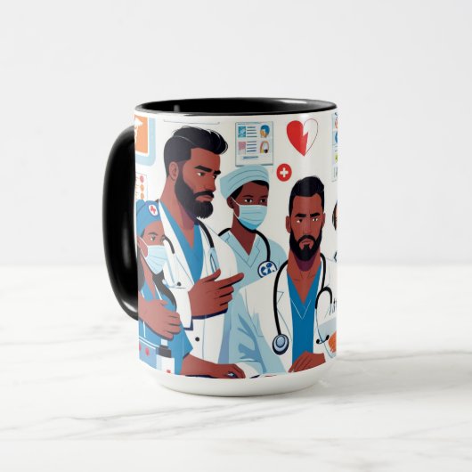 Rush im Notraum Tasse (Vorderseite Links)