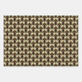 Rush Iris Crane Birds Gold Ivory Set Geschenkpapier Set (Vorderseite 3)