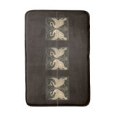 Rush Iris Crane Deep Brown Sepia Badematte (Vorderseite Vertikal)