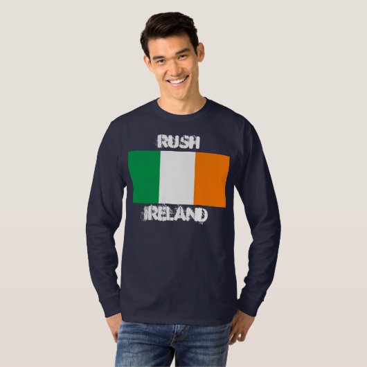 Rush, Irland mit irischer Flagge T-Shirt (Vorne ganz)