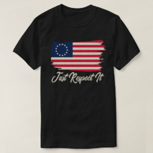 Rush-limbaugh Betsy Ross Flag Shirt Just Respect