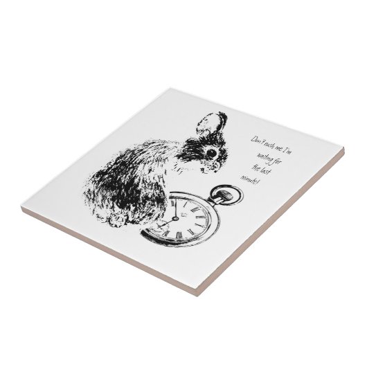 Rush mich nicht, Last Minute, Late Fun Rabbit Fliese (Seite)