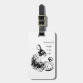 Rush mich nicht, Last Minute, Late Fun Rabbit Gepäckanhänger (Vorderseite vertikal)