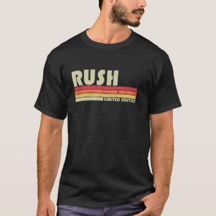 RUSH Nachname Funny Retro Vintager 80er 90er Gebur T-Shirt
