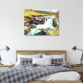 "Rush of the Dales" - Eine Yorkshire-Landschaft Leinwanddruck (Insitu (Schlafzimmer))
