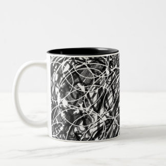 Rush of Time Abstrakte Kunst Zweifarbige Tasse