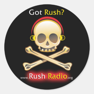 Rush Radio Round-Aufkleber Runder Aufkleber