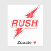 Rush Red Aufkleber (Blatt)
