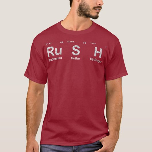 Rush RuSH Periodic Table Elements T-Shirt (Vorderseite)