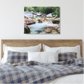Rushing Mountain Rapids – Crystal River Stream Leinwanddruck (Insitu (Schlafzimmer))