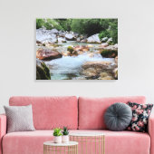 Rushing Mountain Rapids – Crystal River Stream Leinwanddruck (Insitu (Wohnzimmer))