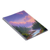 Rushing River and Pine Forest Notizblock (Rechte Seite)
