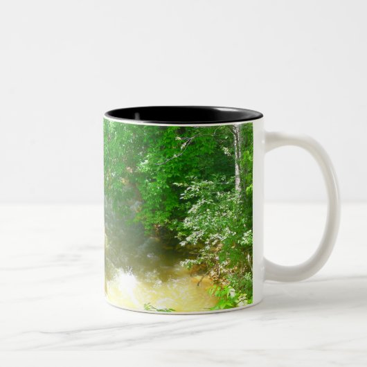 Rushing River under Trees Tasse (Rechts)