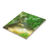 Rushing River under Trees Tile Fliese (Seite)