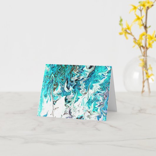 Rushing Sea....... Karte (Gelbe Blume)