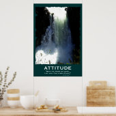 Rushing Waterfall ATTITUTUE Motivierend Poster (Küche)