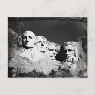Rushmore B&W Postkarte
