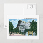 Rushmore, Black Hills, South Dakota Postkarte (Vorne/Hinten)