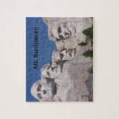 Rushmore - eine nahe Aussicht. Puzzle (Vertikal)