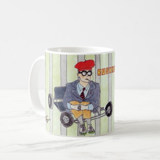 Rushmore gezeichnete Tasse (Vorderseite Links)