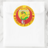 Rushmore Jukite Jujitsu Stiker Runder Aufkleber (Tasche)