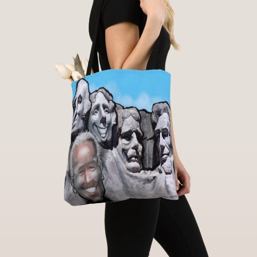 Rushmore mit Biden Totasche Tasche (Von Nahem)