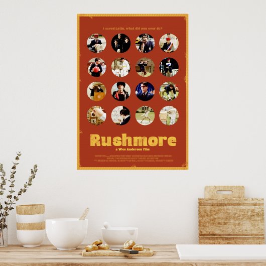 Rushmore mit den vielen Gesichtern von Max Fischer Poster (Küche)