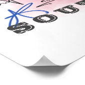 Rushmore National Memorial Zeichnend South Dacota Poster (Ecke)