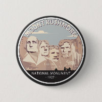 Rushmore National Monument Retro Circle