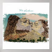 Rushmore Painted Canvas Print Poster (Vorne)