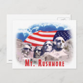 Rushmore Postkarte (Vorne/Hinten)