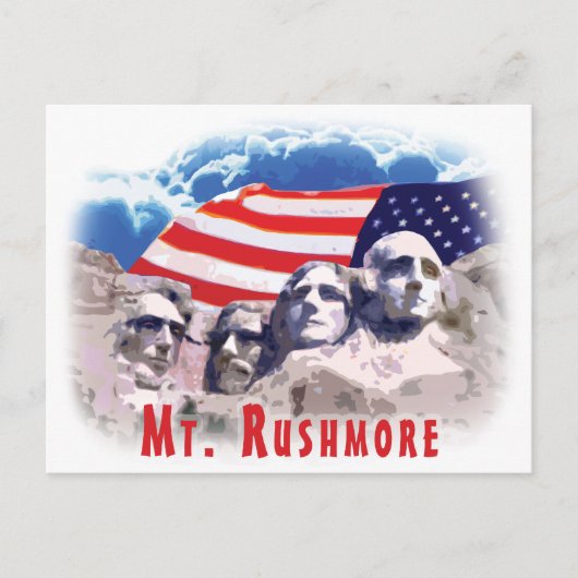 Rushmore Postkarte (Vorderseite)