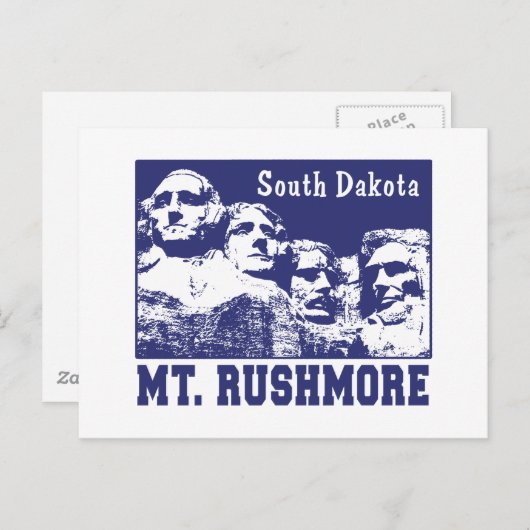 Rushmore Postkarte (Vorne/Hinten)