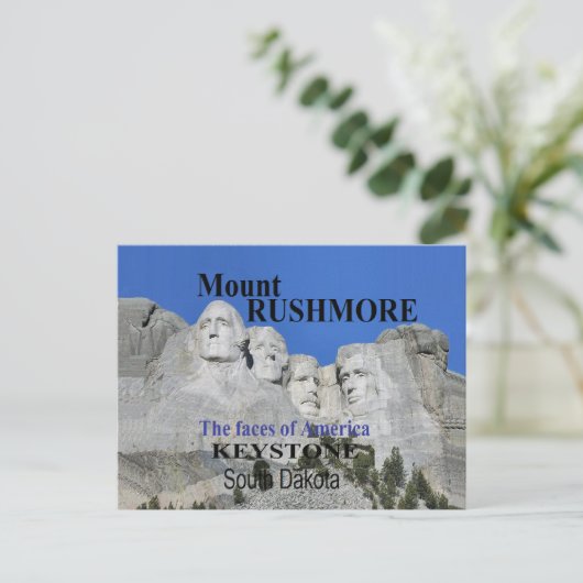 Rushmore Postkarte (Stehend Vorderseite)