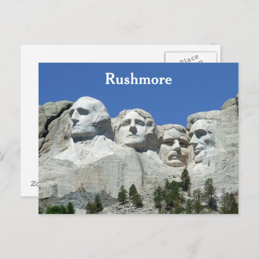 Rushmore Postkarte (Vorne/Hinten)