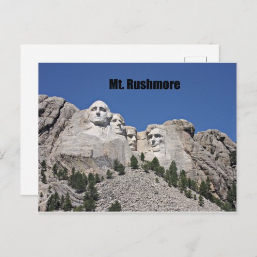 Rushmore Postkarte (Vorne/Hinten)