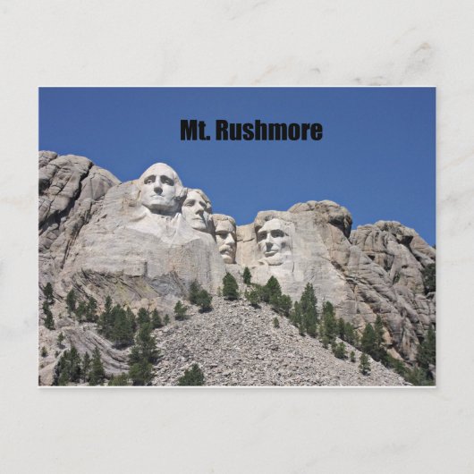 Rushmore Postkarte (Vorderseite)