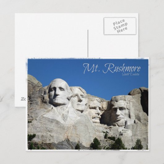 Rushmore Postkarte (Vorne/Hinten)