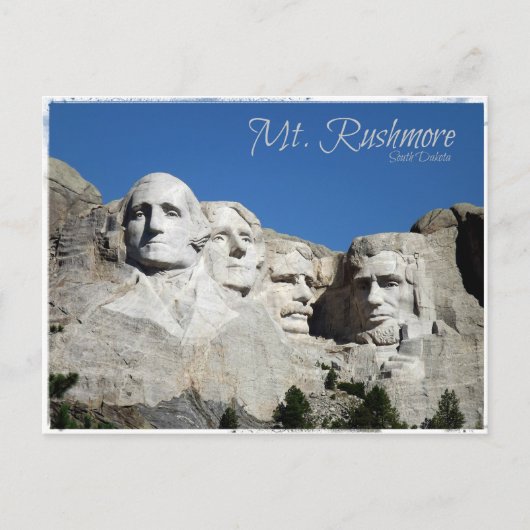 Rushmore Postkarte (Vorderseite)