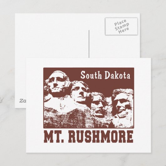 Rushmore Postkarte (Vorne/Hinten)