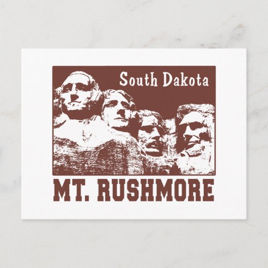 Rushmore Postkarte (Vorderseite)