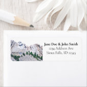 Rushmore Rücksendeadressen-Aufkleber (Insitu)